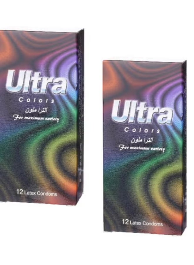 ULTRA COLORS CONDOMS 2 pack